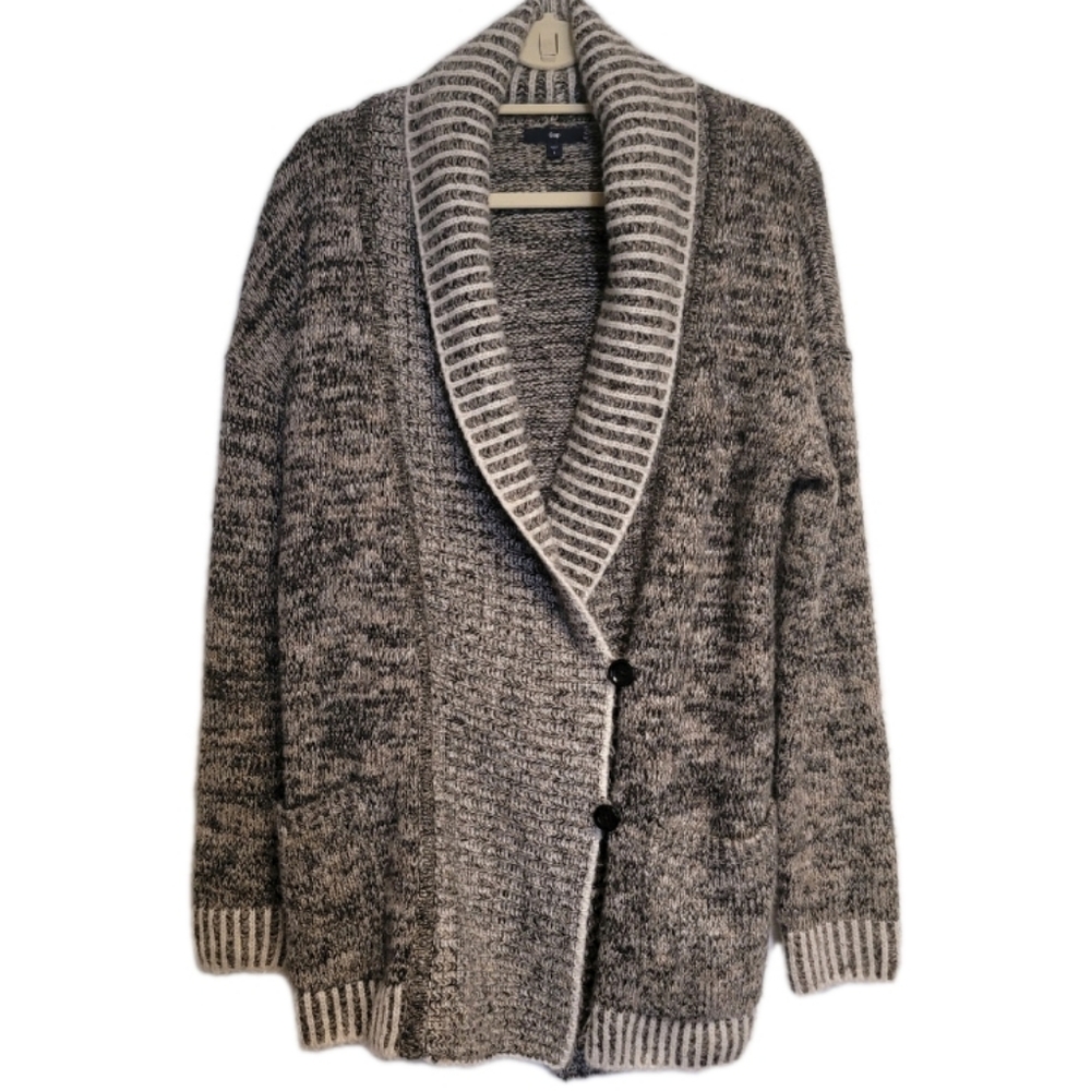 Women's Gap Shawl Collar Button Front Cardigan Sweater Size L